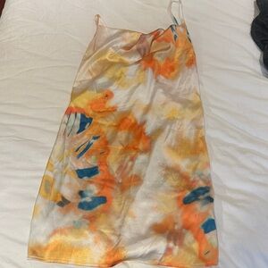 SHEIN Multicolor Tie-Dye Mini Dress